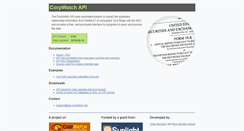 Desktop Screenshot of api.corpwatch.org
